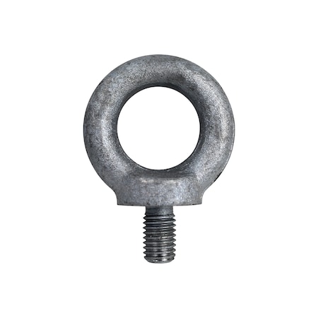 Aztec Lifting Hardware Eye Bolt With Shoulder, M12, 20.5 mm Shank, 30 mm ID, Carbon Steel, Hot Dipped Galvanized DIN012-HDG